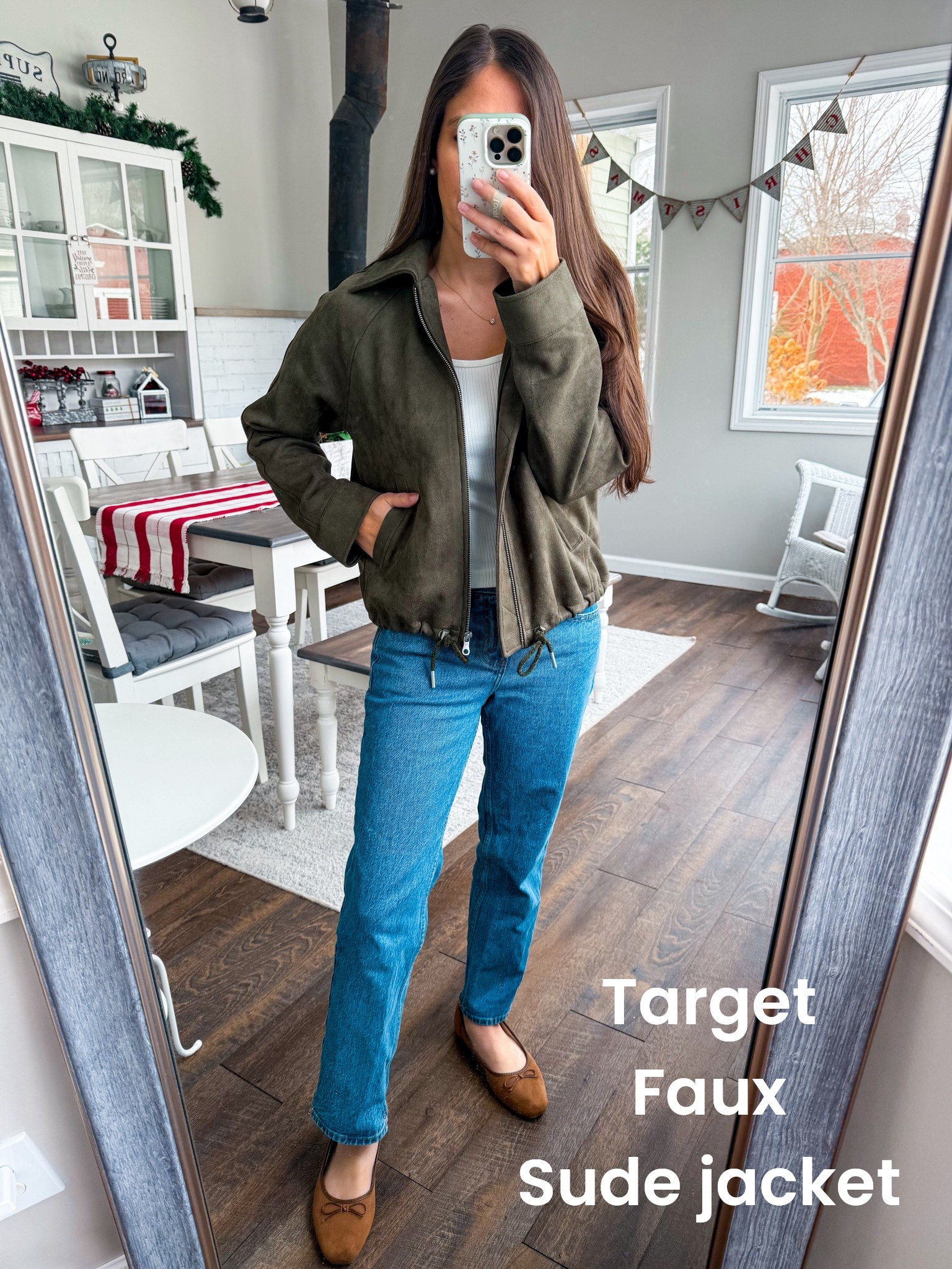Target faux suede jacket size XS 
Denim tts xshort
Shoes tts 

#LTKFindsUnder100 #LTKFindsUnder50 #LTKSaleAlert