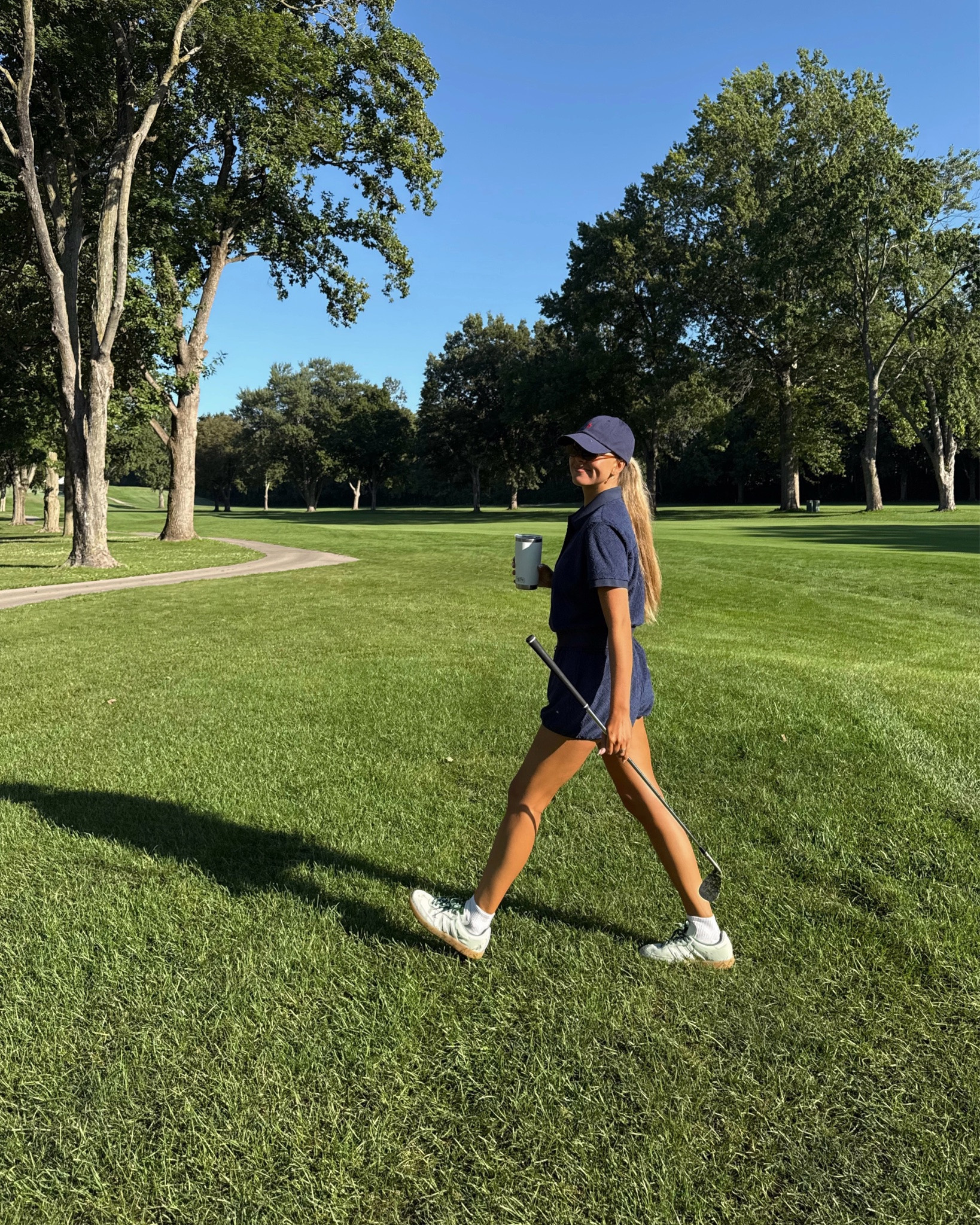 mornings on the links ⛳️ @lululemon wearing size medium in top and shorts!

golf ootd
Women’s golf outfit
Summer activewear

#LTKootd #LTKSeasonal #LTKActive