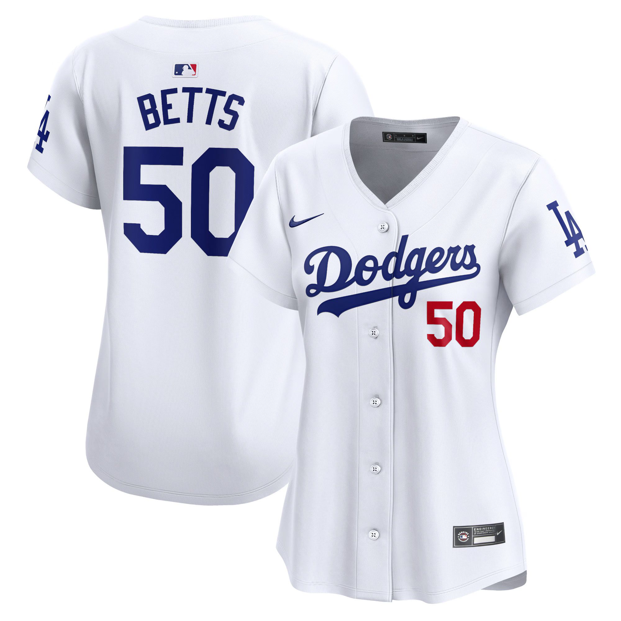 Women's Los Angeles Dodgers Mookie Betts Nike White Home Limited Player Jersey | MLB Shop