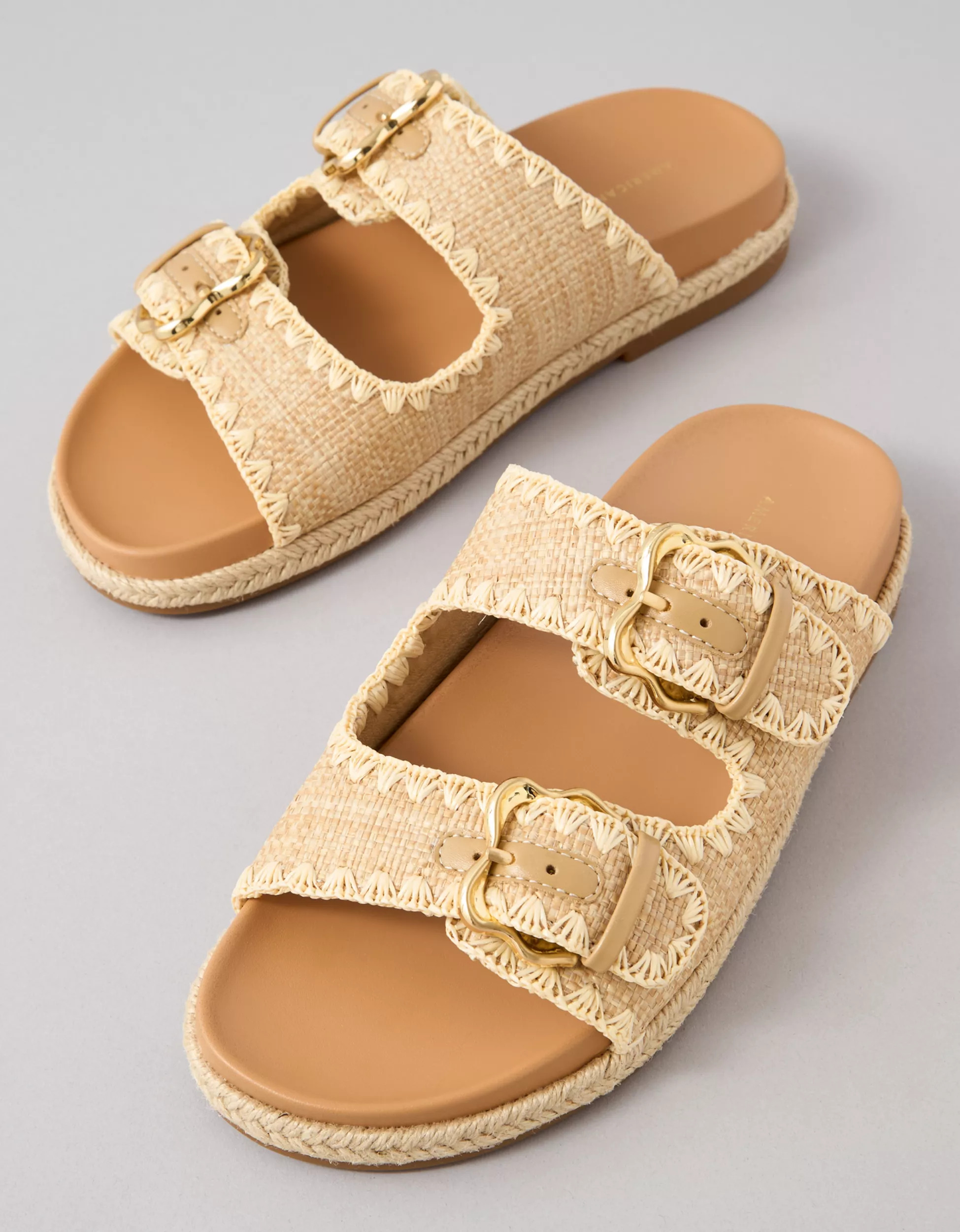 AE Stitched Slide Sandal | American Eagle Outfitters (US & CA)