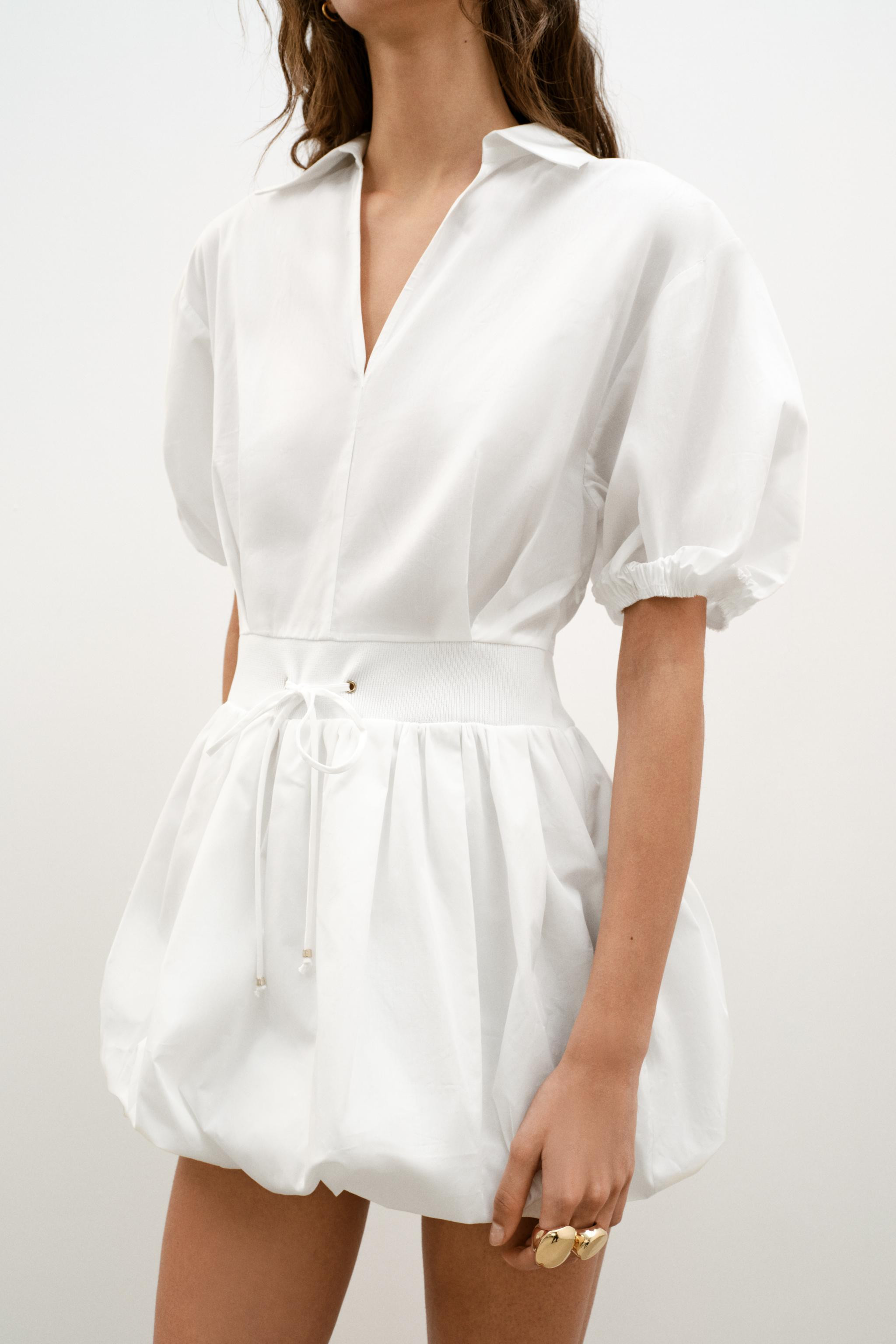 POPLIN MINI DRESS | Zara UK