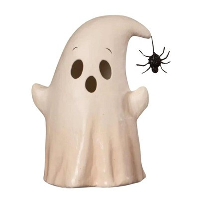 Bethany Lowe 6.25 In Luminary Boo With Spider Halloween Figurine , Lightweight Halloween Decor Ghost Accessory (1PC) | Target