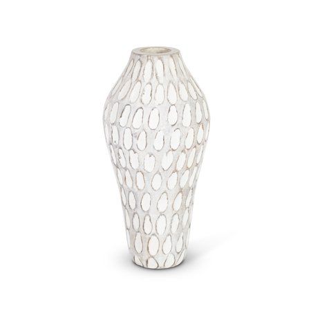 Gerson Set of 2 11-inch tall Wooden Flower Vase | Walmart (US)