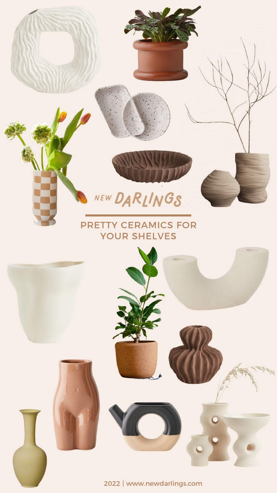 Earthy ceramics and vases at various price points - neutral decor   

#LTKunder100 #LTKhome #LTKstyletip