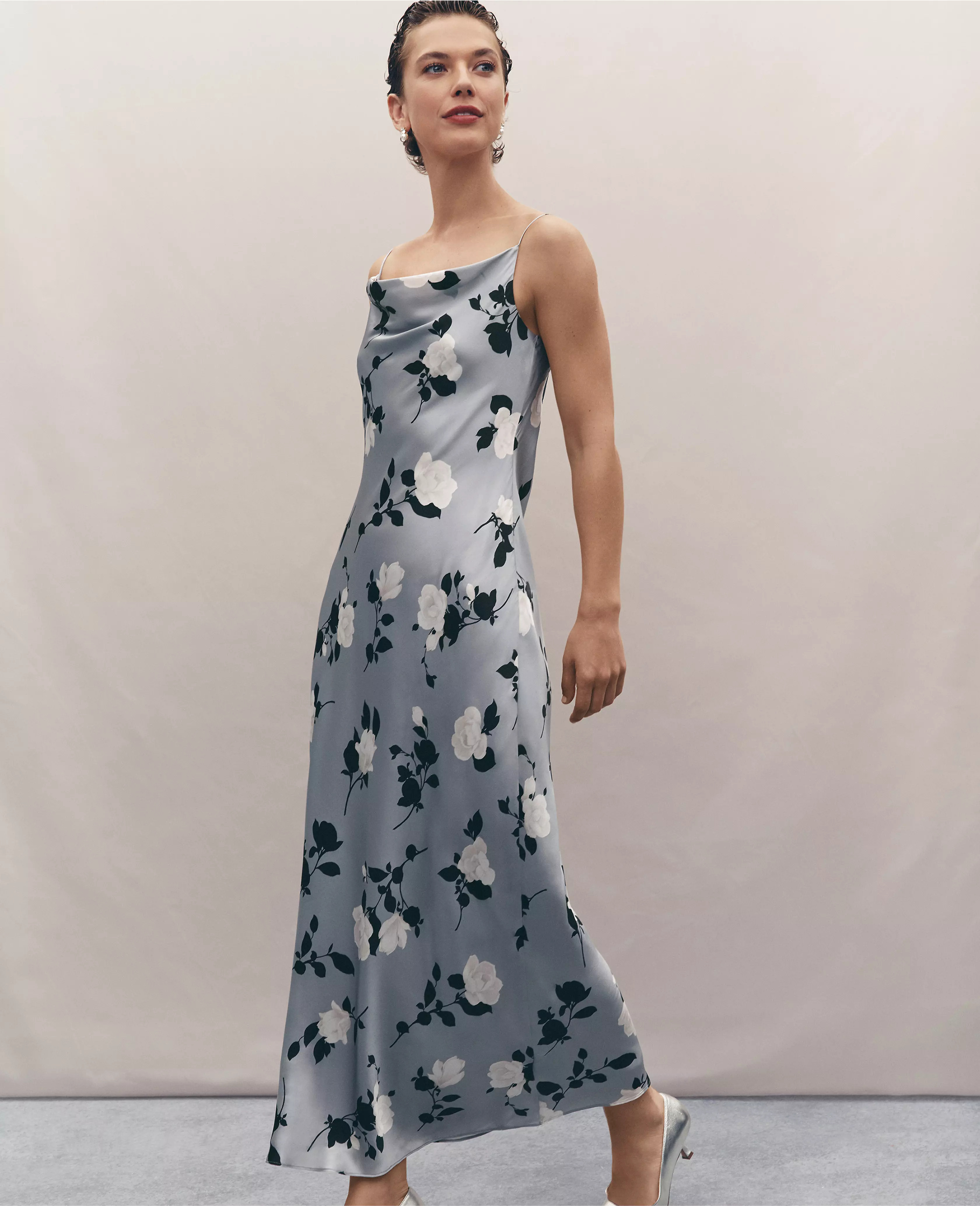 Studio Collection Rose Garden Silk Slip Dress | Ann Taylor (US)
