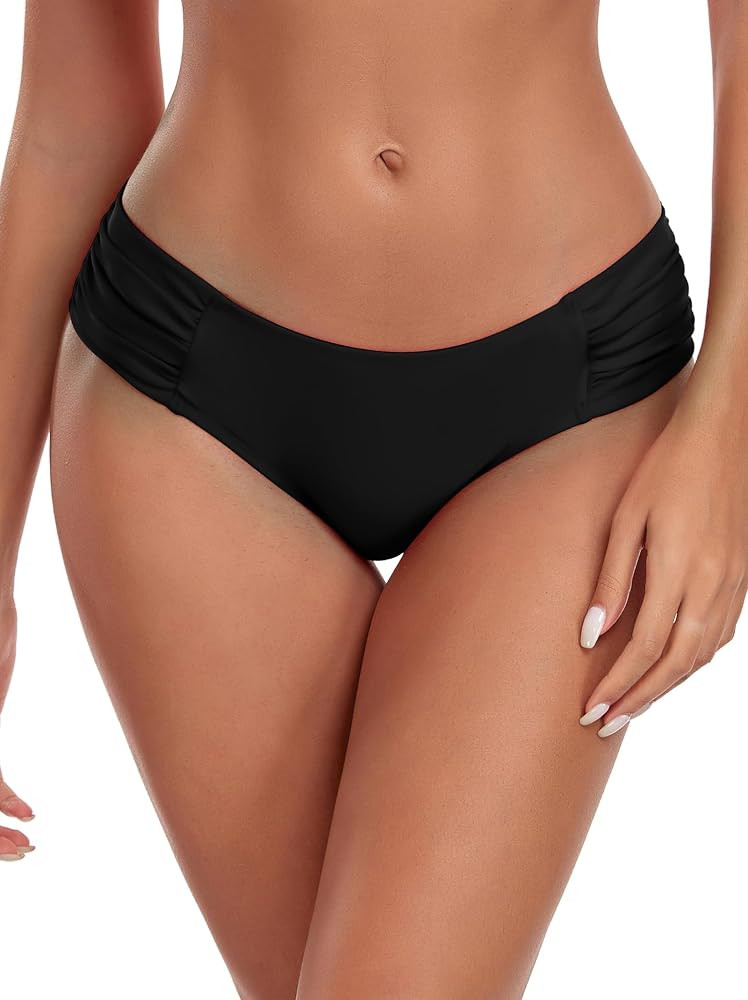 Ocean Blues Women's Ruched Sides Bikini Bottom | Amazon (US)