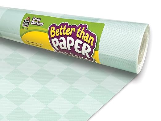 Teacher Created Resources Green Checkers Better Than Paper® Bulletin Board Roll (TCR77601) | Amazon (US)