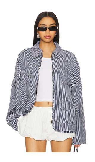 LIONESS Renacida Jacket in Blue. - size L | Revolve Clothing (Global)