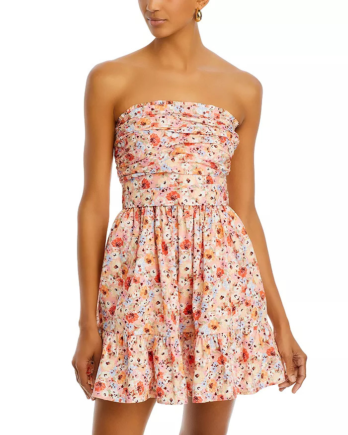 Floral Strapless Mini Dress - 100% Exclusive | Bloomingdale's (US)