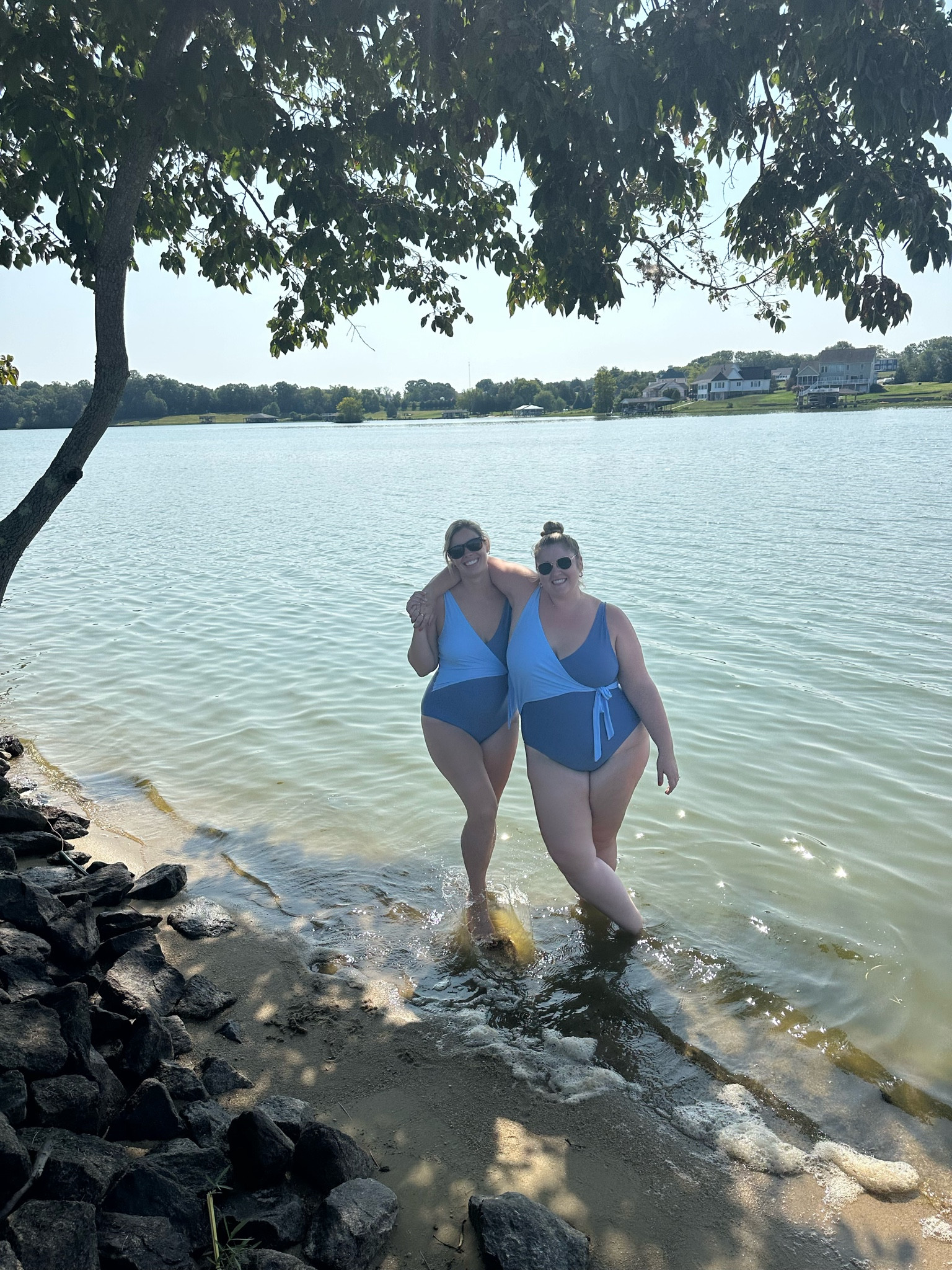 My sister and I twinning again at the lake. We are both wearing the Summersalt perfect wrap one-piece swimsuit, now on sale!



#LTKPlusSize #LTKSaleAlert #LTKSwim