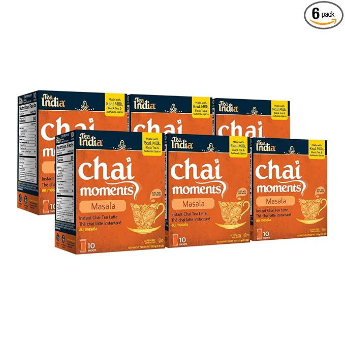Tea India Chai Moments, Masala, 10 Count (Pack of 6) | Amazon (US)