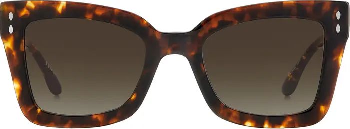 52mm Flared Rectangular Sunglasses | Nordstrom