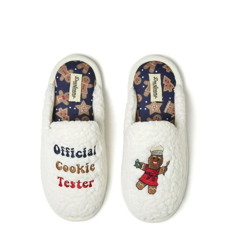 Dearfoams Cozy Comfort Unisex Cookie Tester Scuff Slippers | Walmart (US)