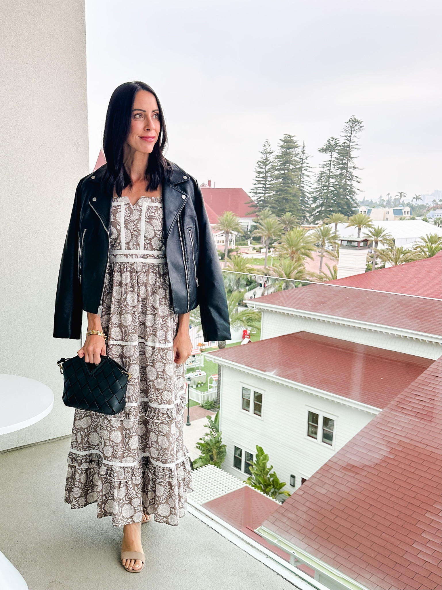 Love this leather jacket that’s on sale for fall. Paired with brown floral dress from Madison Mattews and taupe sandal heels. Heels and jacket are tts. 



#LTKfindsunder100 #LTKsalealert #LTKover40