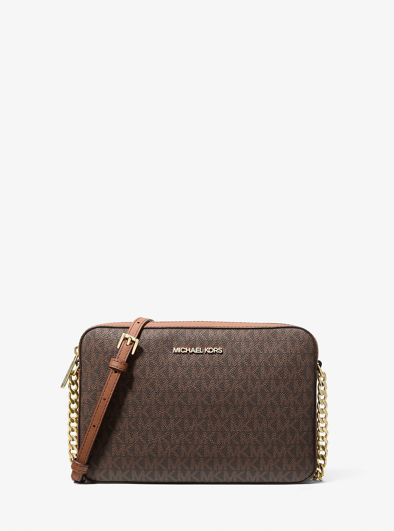 Michael Kors Outlet Jet Set Large Printed Logo Crossbody Bag | Shop Simon