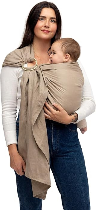 WildBird - Ring Sling Baby Carrier - 0-36 Months (up to 35 lbs) - Standard (74") Desert Lark & Go... | Amazon (US)