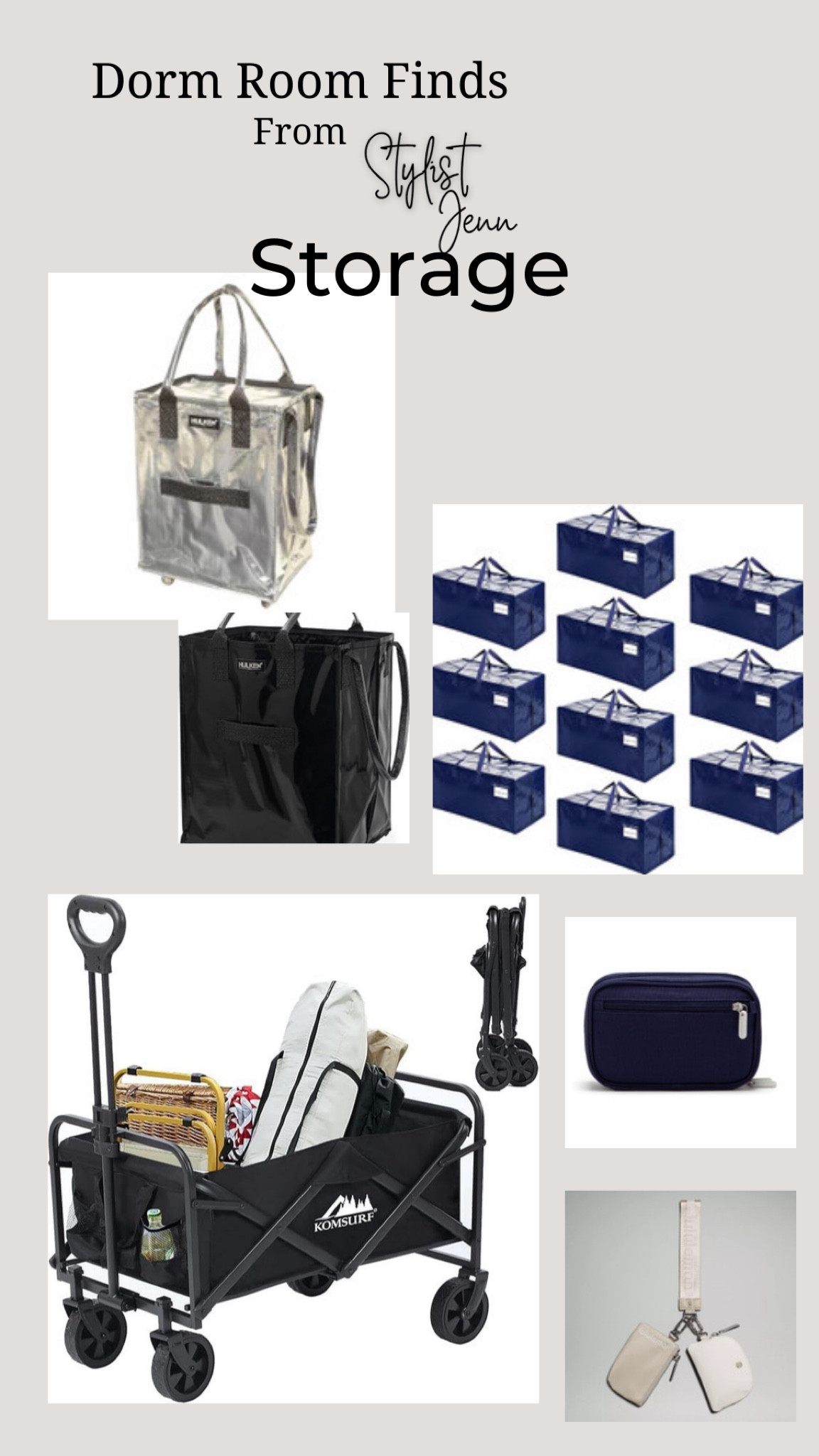Dorm finds - storage 
Hulking bags are perfect for laundry 
Grab the beach tote to help carry all the items in 
The storage bags are great for carrying things and storage. 
Check back for more finds! 

#LTKSaleAlert #LTKHome #LTKU