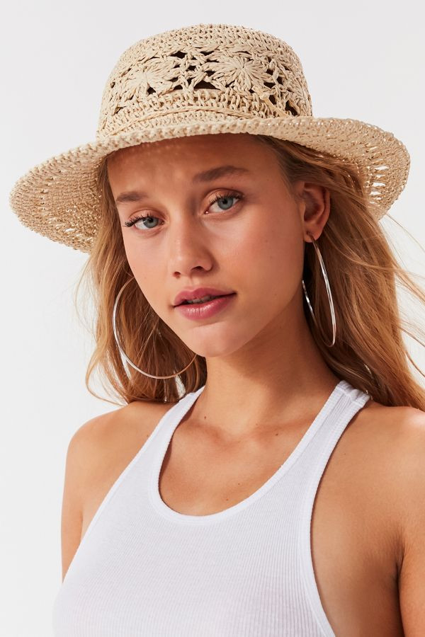 Floral Crochet Bucket Hat | Urban Outfitters (US and RoW)