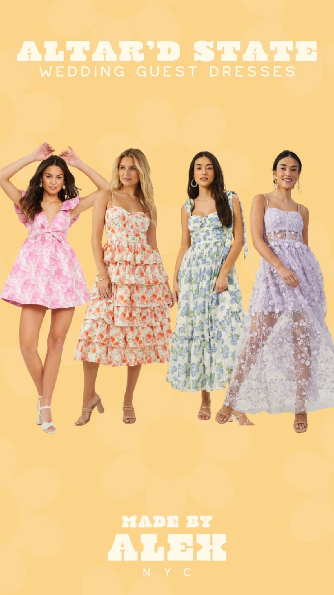 spring wedding guest dresses from altar’d state 😍

midi dress - occasion dress - floral dress - graduation dress - bridal shower dresss

#LTKSeasonal #LTKstyletip #LTKwedding