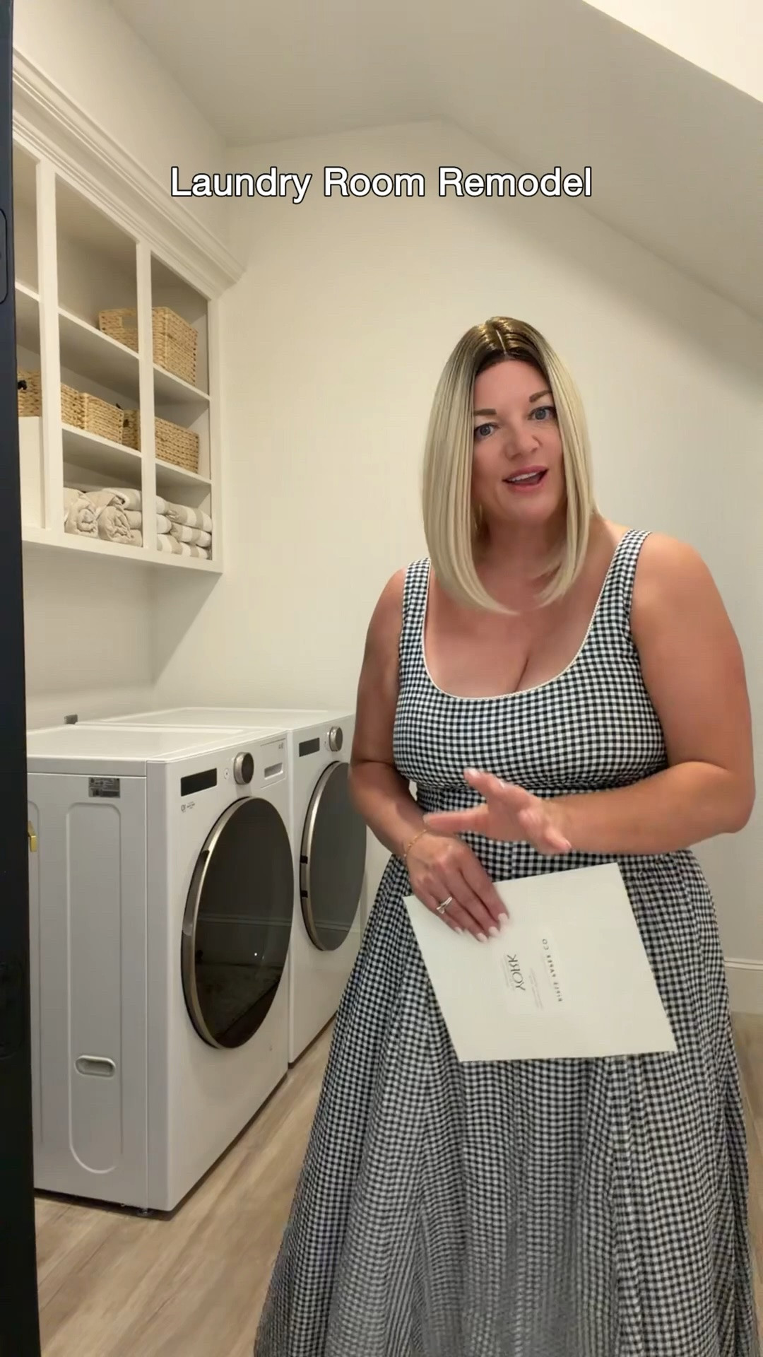 I’m getting the laundry room of my dreams!  This is a smaller size room but we are going to make smart use of every inch.  Stacking the washer / dryer, floor to ceiling cabinetry, built in hidden robot vacuum storage, ironing board & drying rack - and the most beautiful finishes are planned.  I can’t wait! 

Obsessed with this Rifle Paper Co wallpaper! There’s hints of metallic gold in it. 

I’m looking for a black finish washer & dryer.  Any suggestions?

#LTKHome #LTKstorytime #LTKdayinmylife