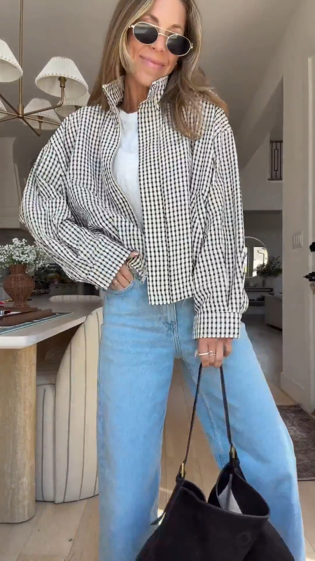 This plaid bomber jacket from Zara!! Wearing xs. Size 2 jeans. Zara culotte jeans. Archie’s flip flops.

#LTKootd #LTKgrwm #LTKdayinmylife