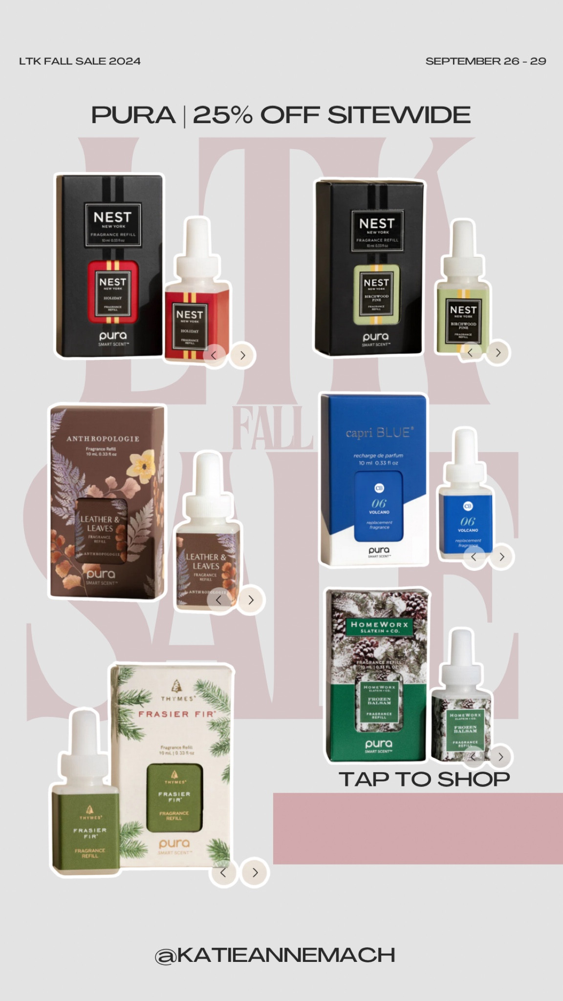 Pura is also a part of the LTK fall sale and everything is 25% off! Stocking up on some of our favorite scents plus trying some new ones for the holidays! 

#LTKHome #LTKSeasonal #LTKFallSale