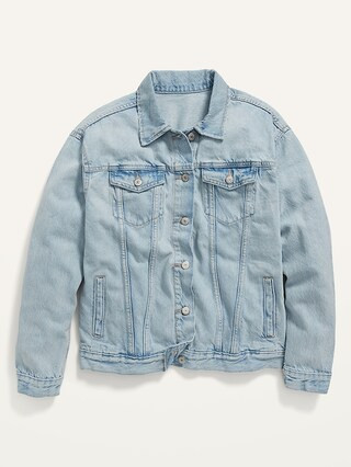 Light-Wash Trucker Jean Jacket for Women | Old Navy (US)
