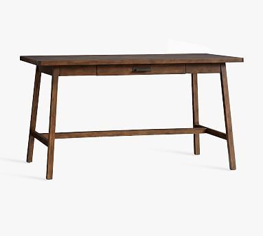 Mateo 56&quot; Rustic Desk with Drawer | Pottery Barn (US)