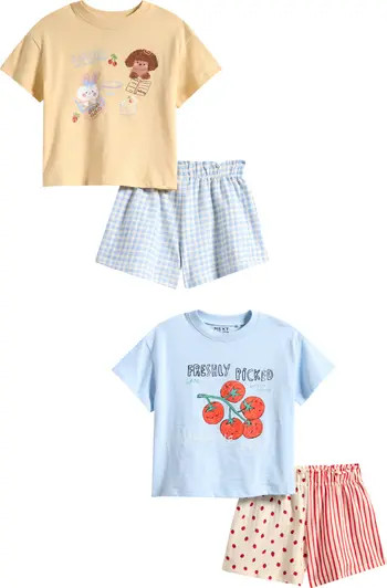 Kids' 4-Pack Assorted T-Shirts & Shorts Set | Nordstrom