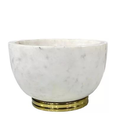 W Home Marble Bowl in Natural/Gold | Bed Bath & Beyond | Bed Bath & Beyond