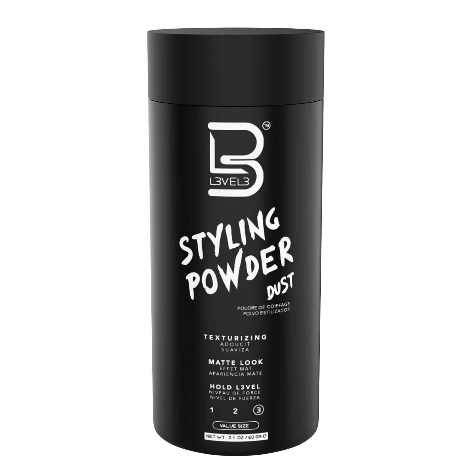 L3 Level 3 Hair Texture Powder for Men, Volume, Natural Look, 60 g | Amazon (US)