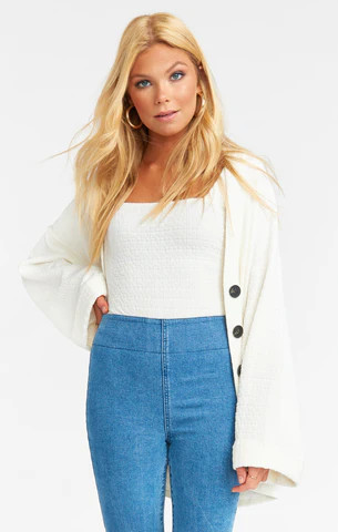 Brit Cardigan ~ Brady Knit Cream | Show Me Your Mumu