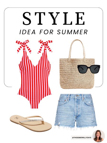 Summer vacation outfit idea - swimsuit - beach outfit 

#LTKsalealert #LTKfindsunder50 #LTKswim
