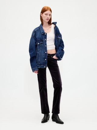 Low Rise Velvet '90s Slim Straight Pants | Gap (US)