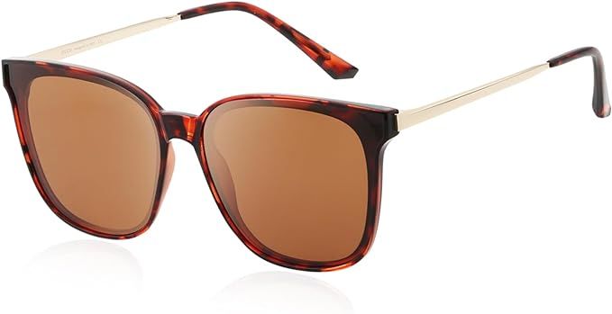 DUCO Retro Round Sunglasses for Women Vintage Polarized Woman Shades Lightweight PC Frame UV400 P... | Amazon (US)