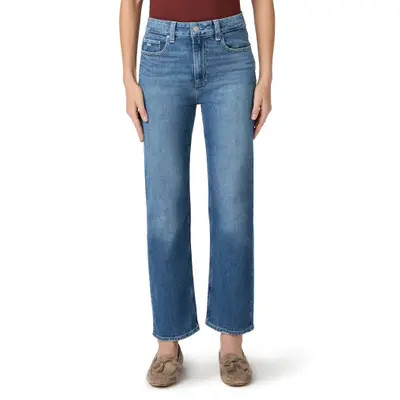 PAIGE Stevie Ankle High Waist Straight Leg Jeans in Frittata at Nordstrom, Size 31 | Nordstrom