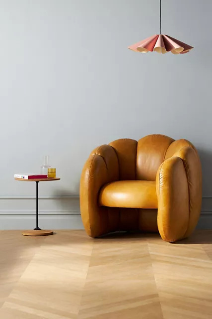Perri Leather Chair | Anthropologie (US)