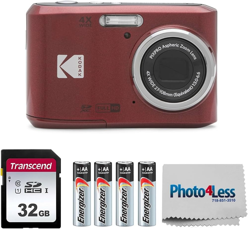 KODAK PIXPRO FZ45 16MP Digital Camera with 4X Optical Zoom 27mm Wide Angle and 2.7" LCD Screen Bu... | Amazon (US)