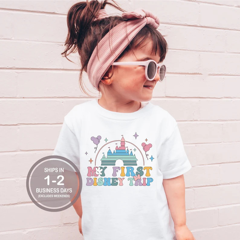 My First Disney Trip Shirt, Baby Disney Shirt, Cute Baby Disney Shirt, Girls Boys Disney Shirt, D... | Etsy (US)
