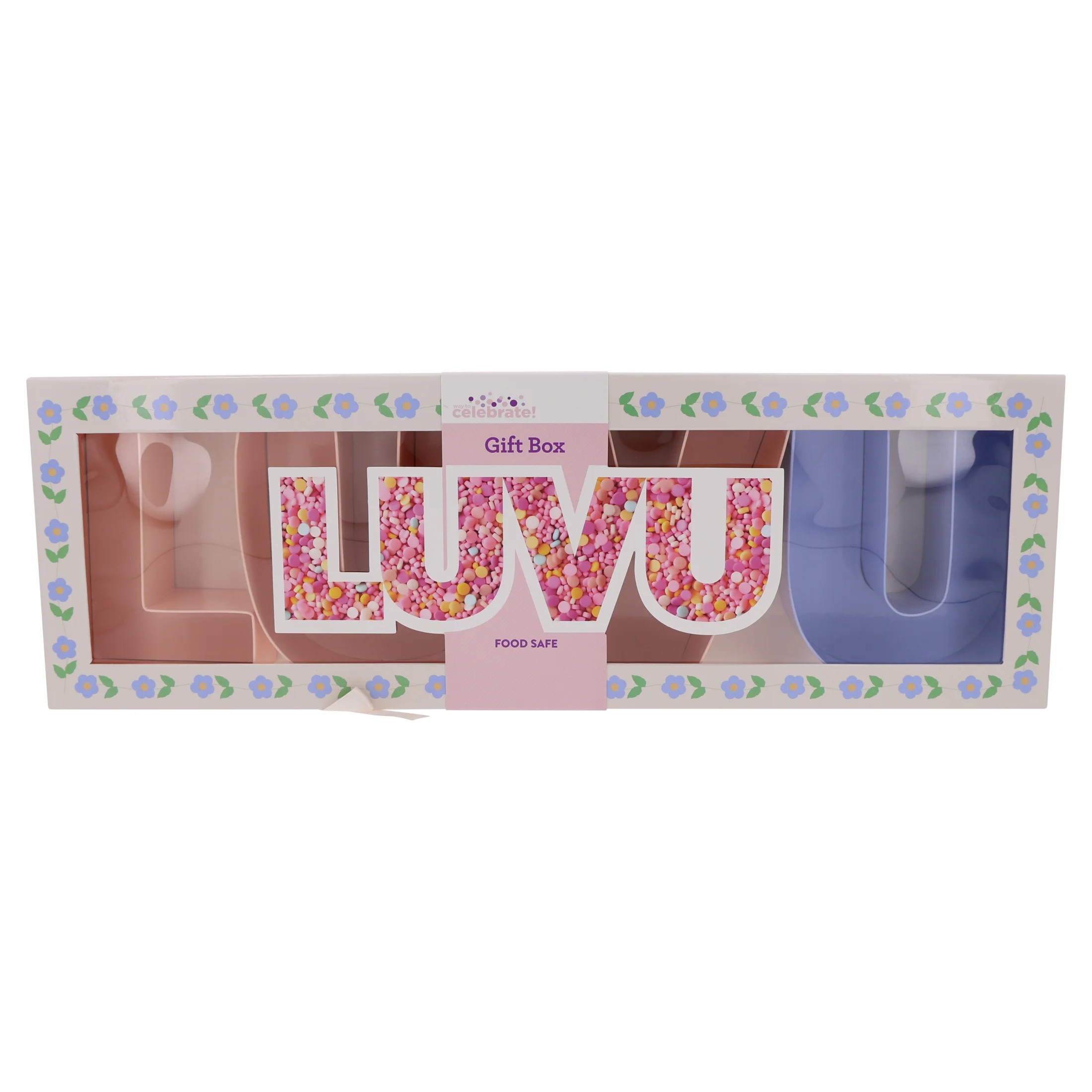 Luv U Gift Box, White, 21.5", Mother's Day by Way To Celebrate | Walmart (US)