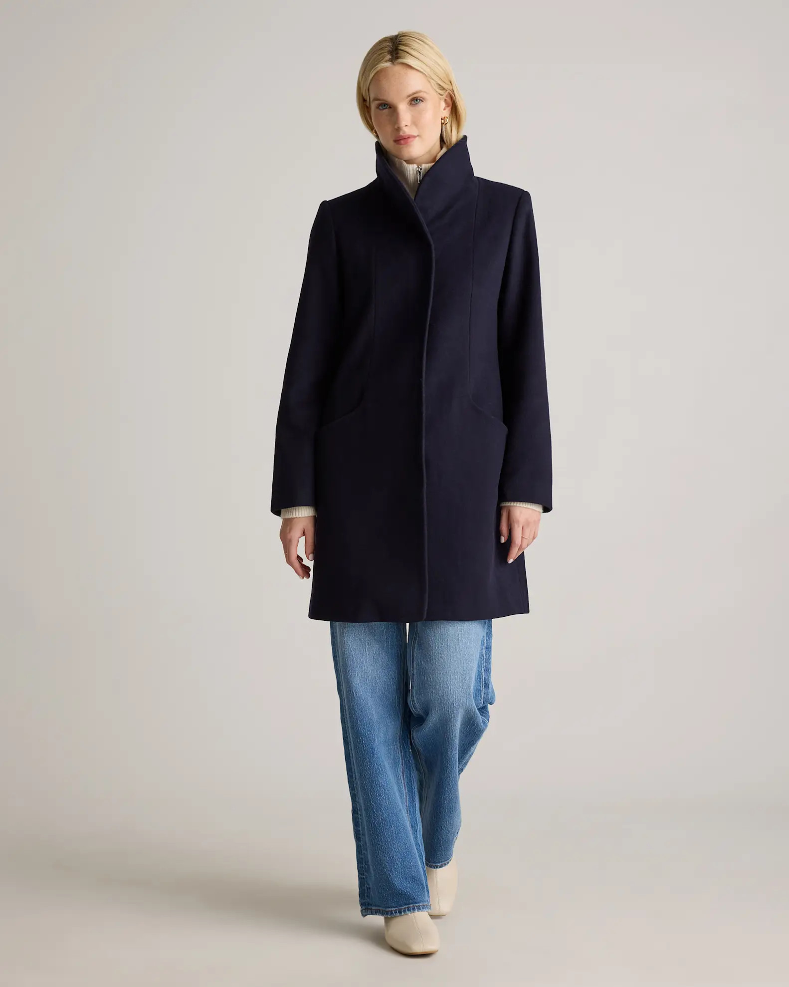 Italian Wool Cocoon Coat | Quince