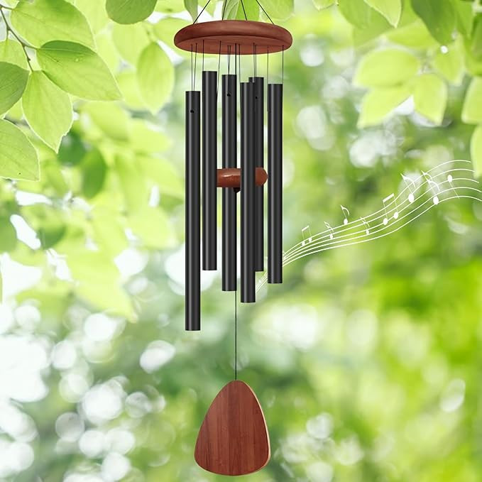 27" Wind Chimes Outdoor with 6 Aluminum Tubes-Memorial & Sympathy Gift Wind Chime for Garden,Pati... | Amazon (US)