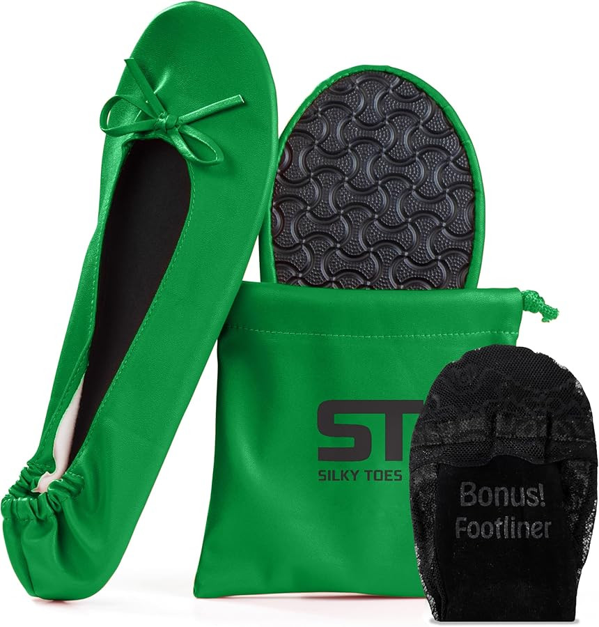 Silky Toes Women’s Foldable Ballet Flats - Portable Roll-Up Slippers for Purse, Travel, or Even... | Amazon (US)
