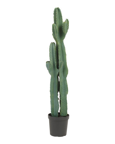 48in Uv Resistant Outdoor Cactus In Pot | TJ Maxx