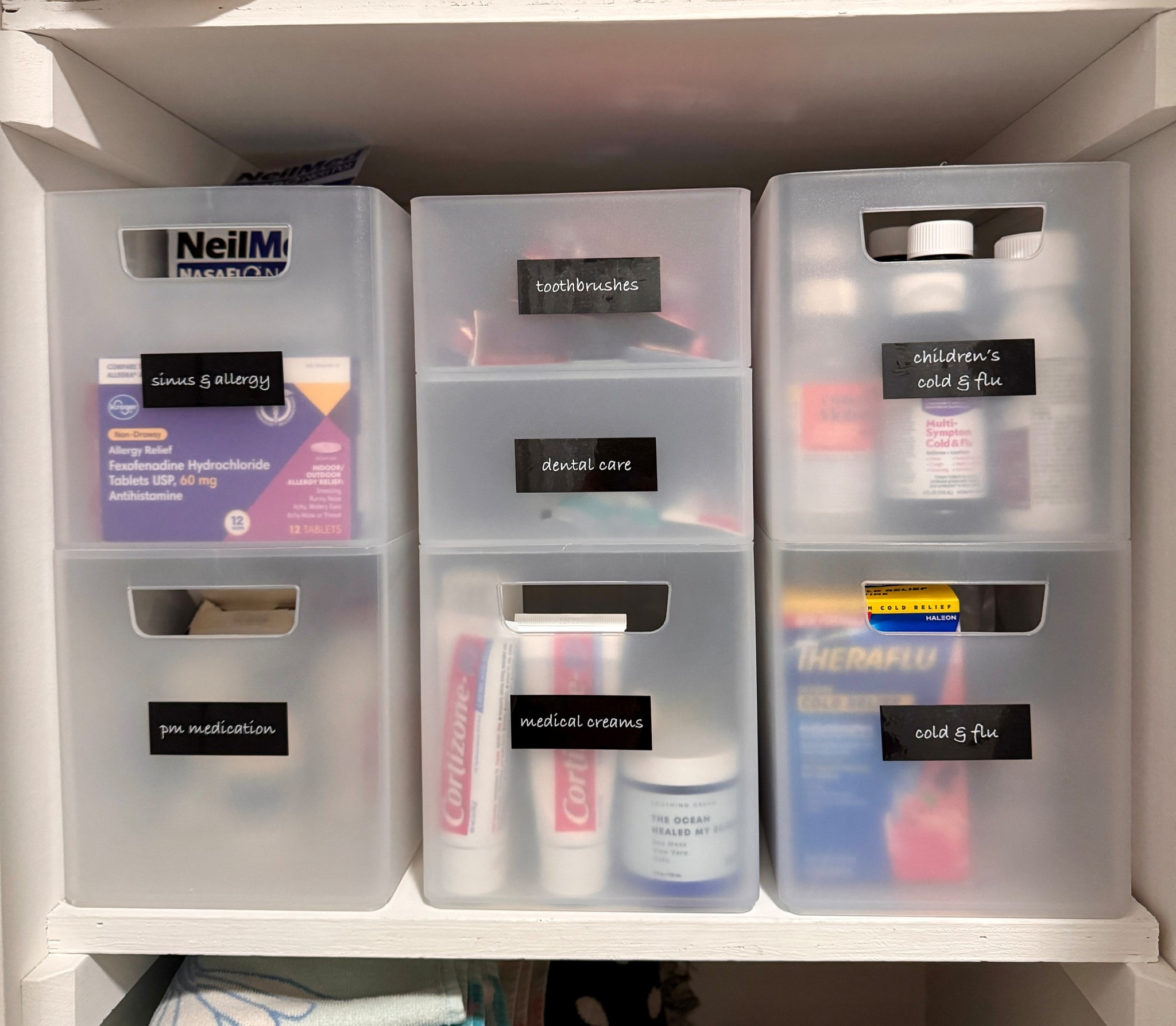 Bathroom Linen Closet Organization 

Stackable organizer bins for medicine, body care, self care 
**Also great in drawers and makeup organization 


#LTKFamily #LTKmomlife #LTKHome