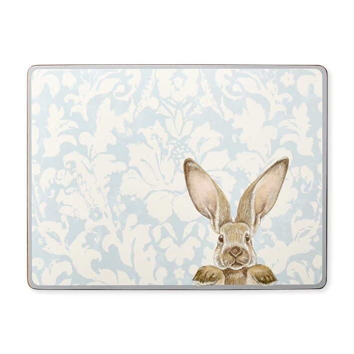 Damask Bunny Hardmat | Williams-Sonoma