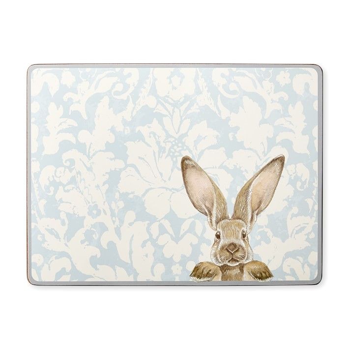 Damask Bunny Hardmat | Williams-Sonoma