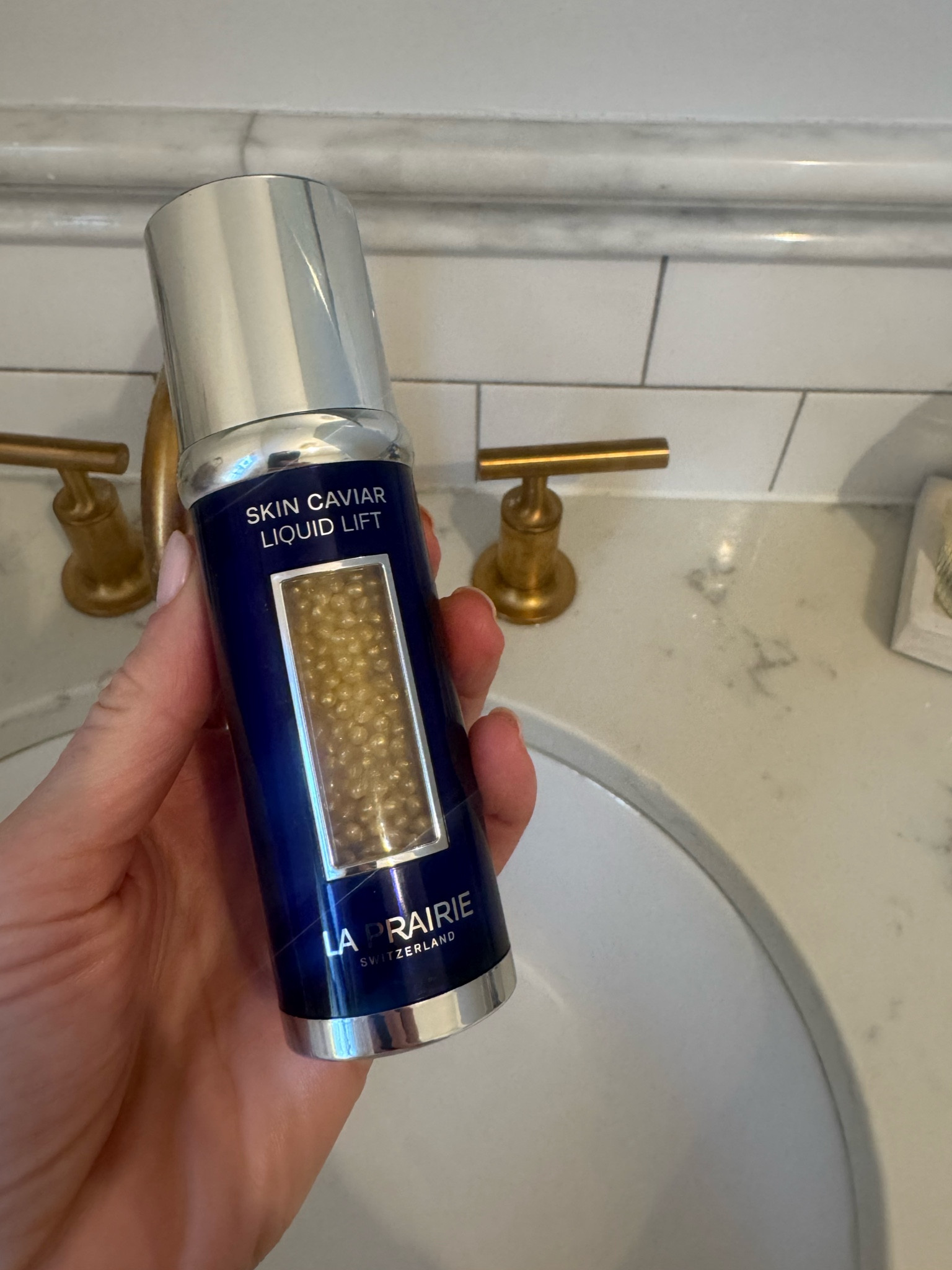 A lift in a bottle from the beauty genius's at @laprairie @nordstrom  #nordstrompartner #skincaviarliquidlift.

#LTKBeauty #LTKOver40