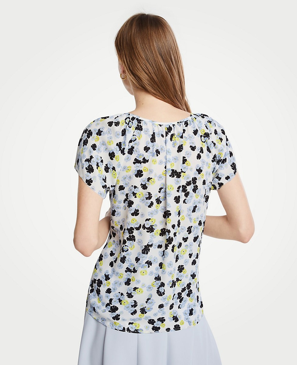 Poppy Flutter Sleeve Tee | Ann Taylor | Ann Taylor (US)
