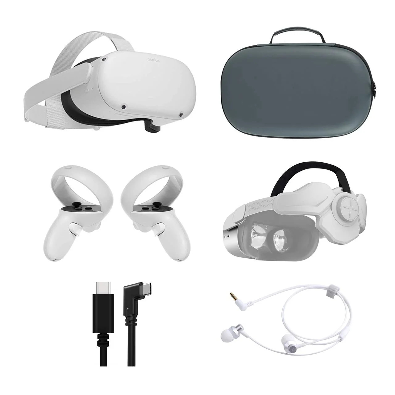 2021 Meta Oculus Quest 2 All-In-One VR Headset, Touch Controllers, 128GB SSD, Glasses Compatible,... | Walmart (US)